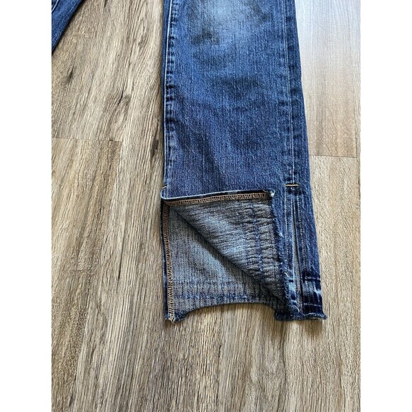 Anthropologie Good American Good Boy High Waisted Split Hem Jeans Size 6/28 - Picture 10 of 14